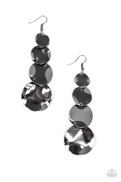 Modern Mecca - Black gunmetal earrings