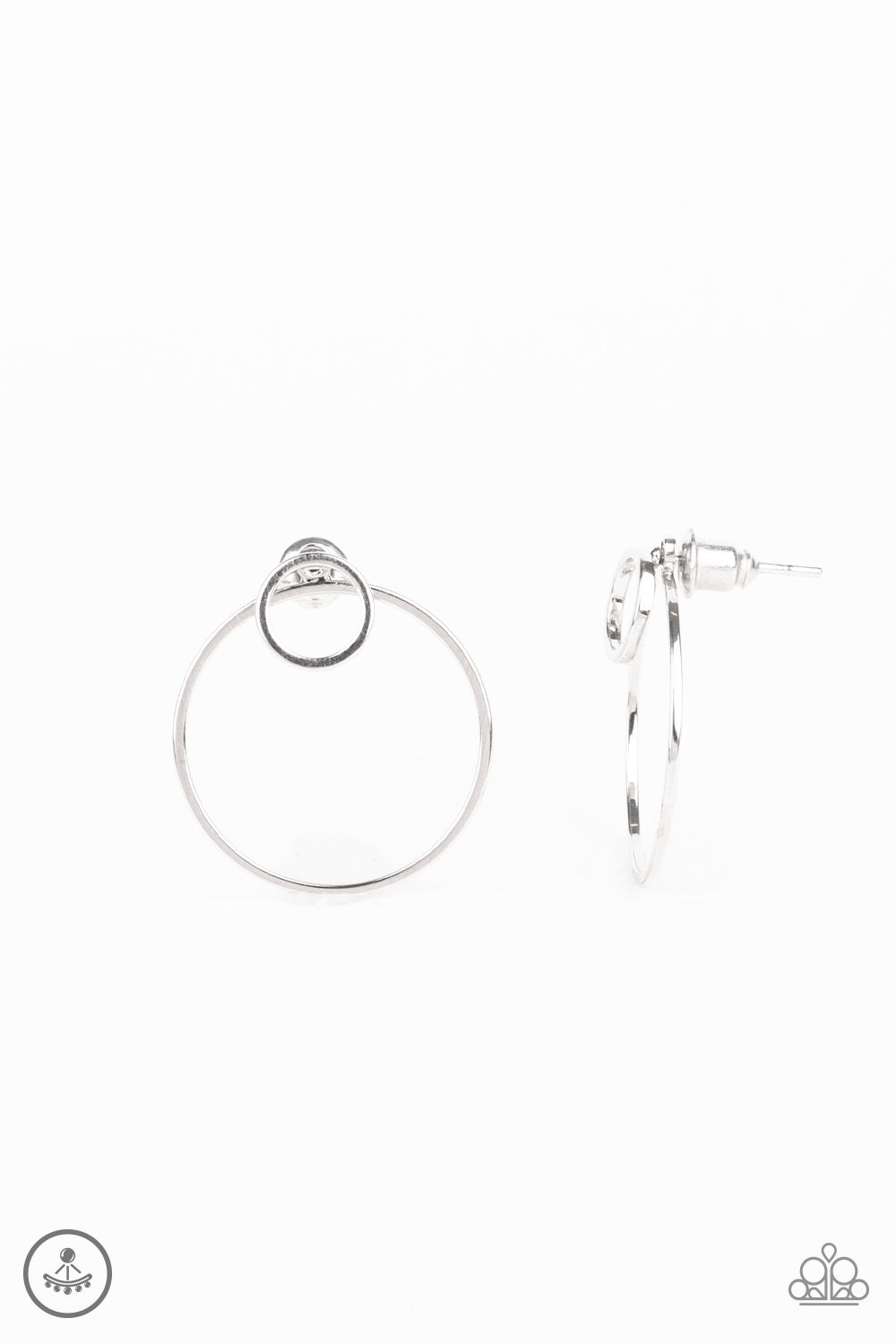 Spin Cycle - Silver Earrings