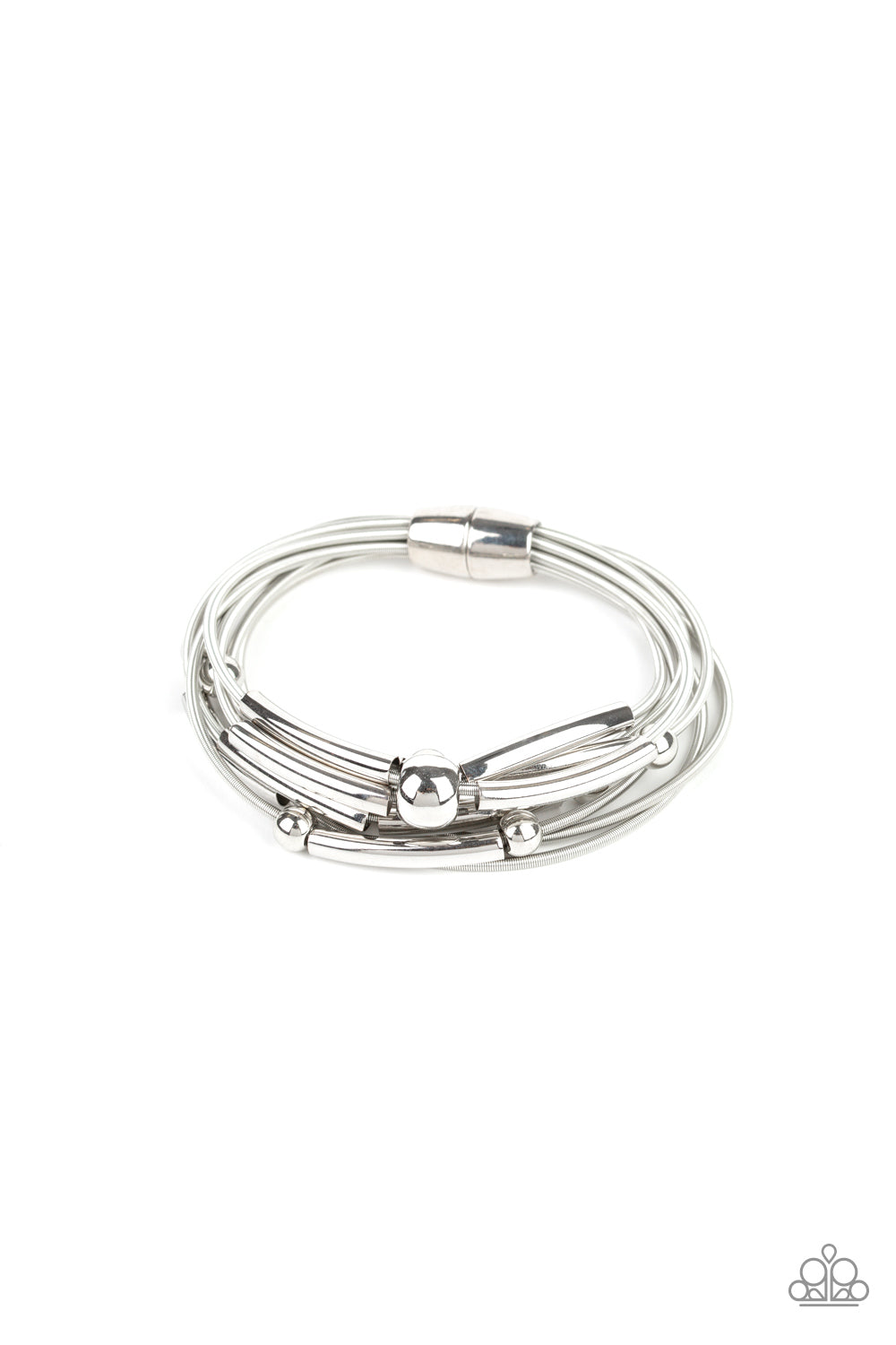 Basic Magnetics - Silver bracelet