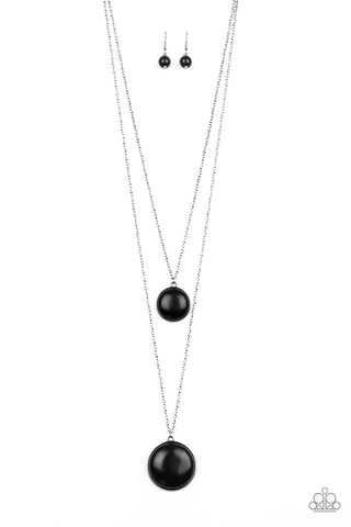 Desert Medallions - Black necklace