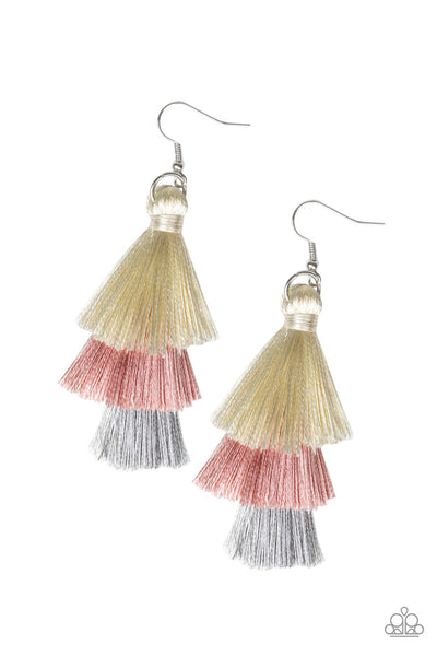 Hold On To Your Tassel! - Pink earrings