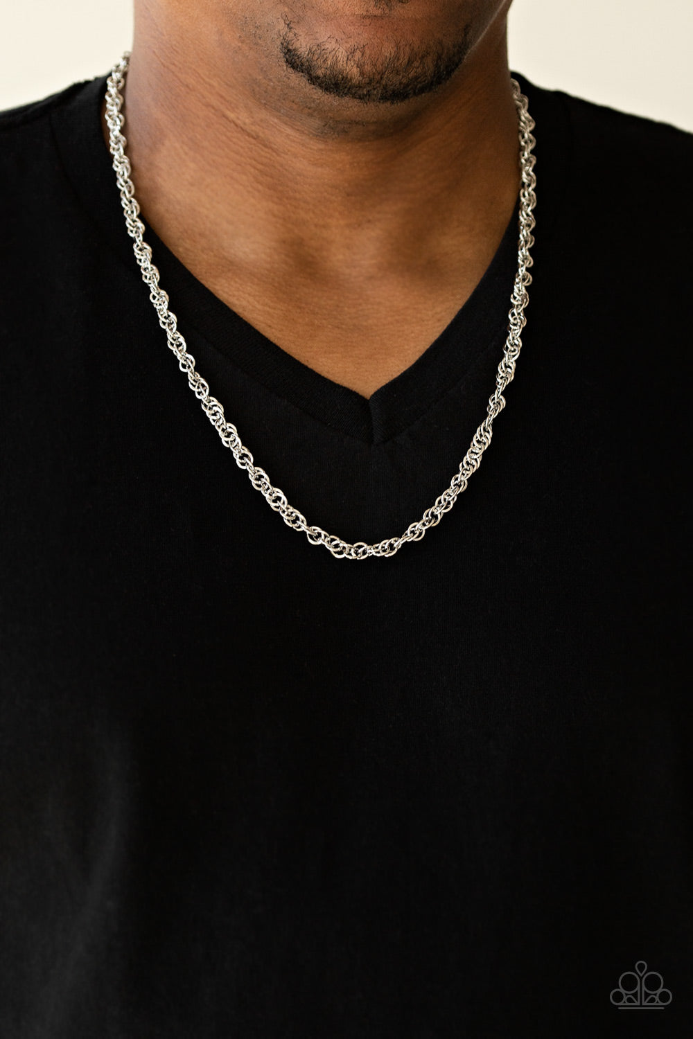 Lightweight Division - Silver Men Urban Necklace