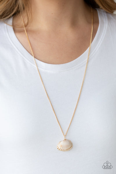 Show and SHELL - Gold necklace