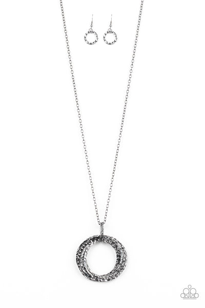 Metal Marathon - Black gunmetal necklace