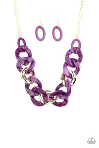 I Have A HAUTE Date - Purple necklace