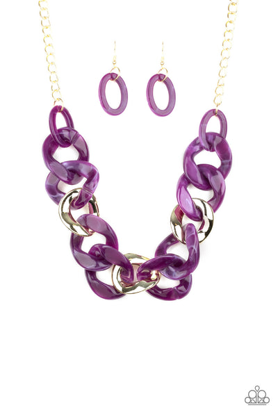 I Have A HAUTE Date - Purple necklace