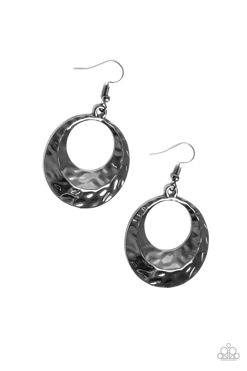 Savory Shimmer - Black gunmetal earrings