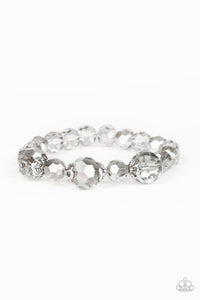 Crystal Collision - Silver bracelet