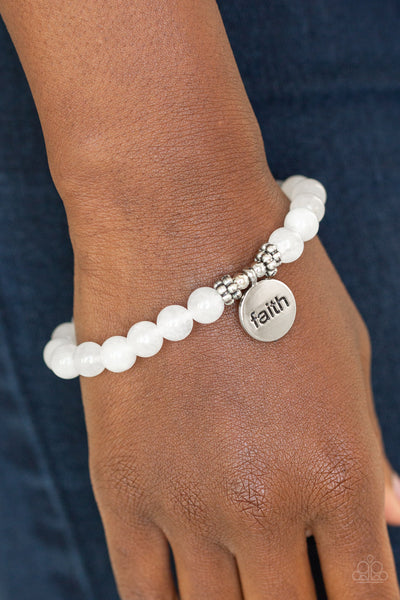 FAITH It, Till You Make It - White urban bracelet inspiration