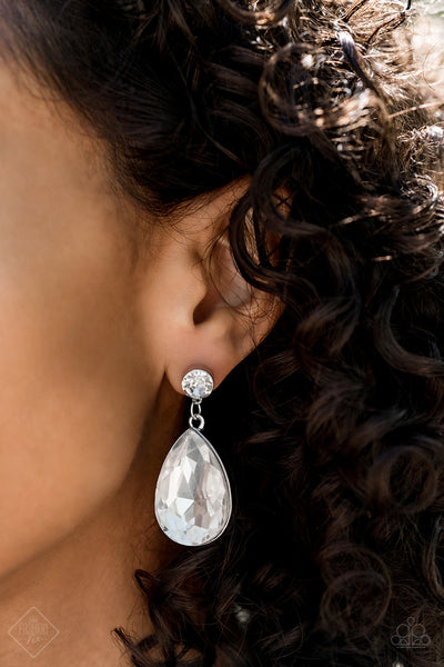 Debutante Dazzle White Earrings Fashion Fix