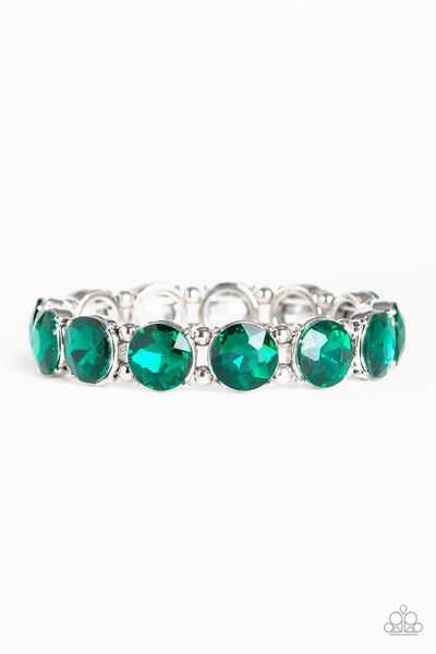 Glitzy Glamorous - Green Bracelet