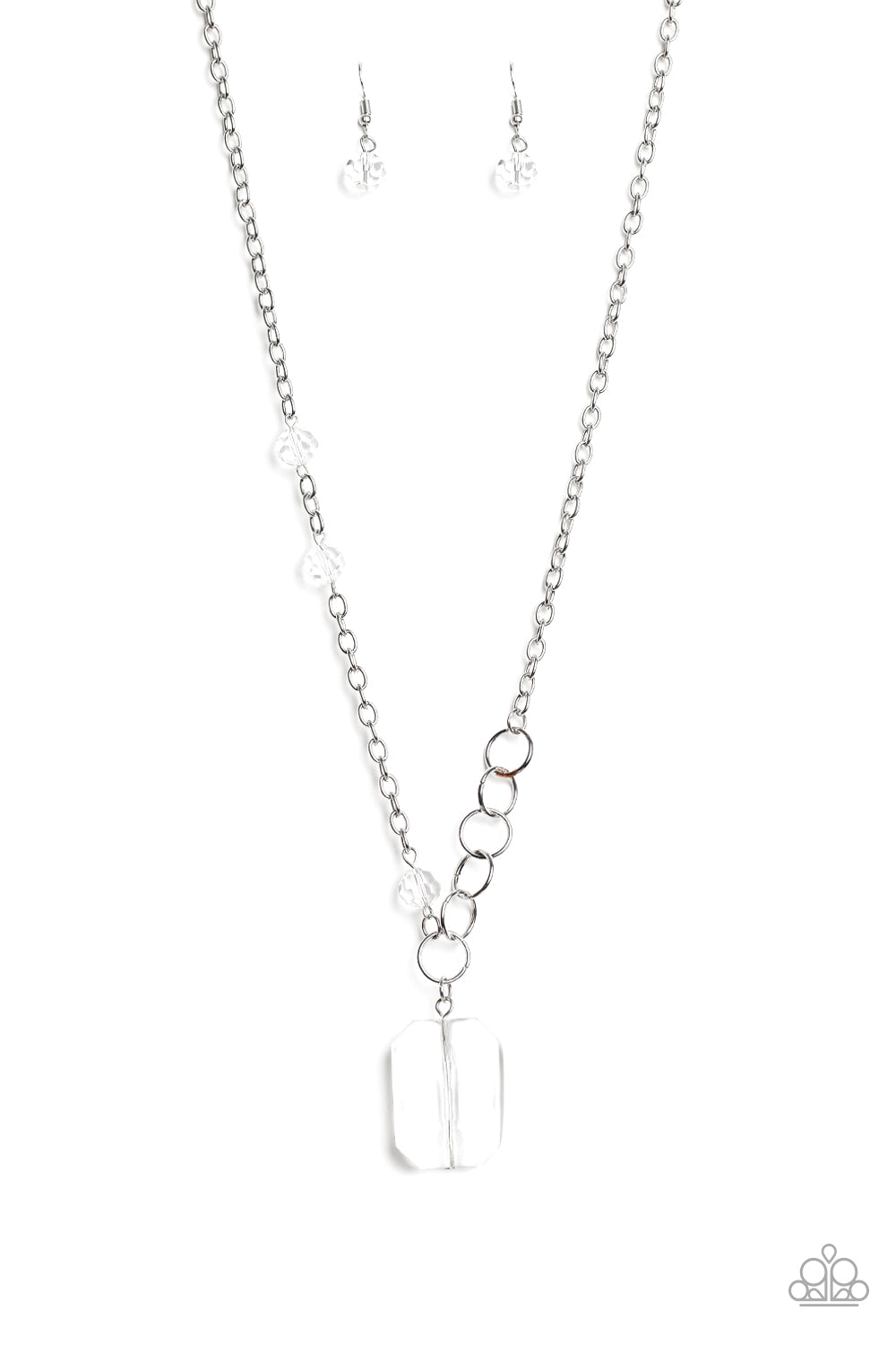 Never a Dull Moment - White necklace