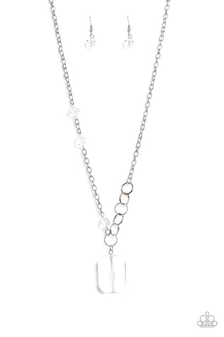 Never a Dull Moment - White necklace