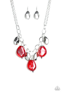 Looking Glass Glamorous - Red necklace