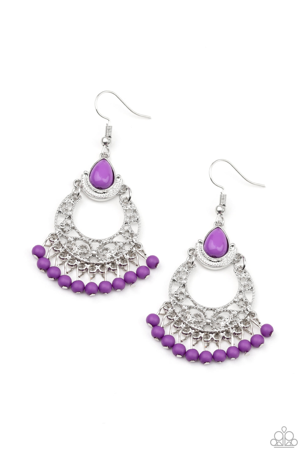 Colorful Colada - Purple earrings