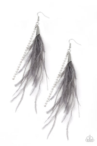 Showstopping Showgirl - Silver earrings