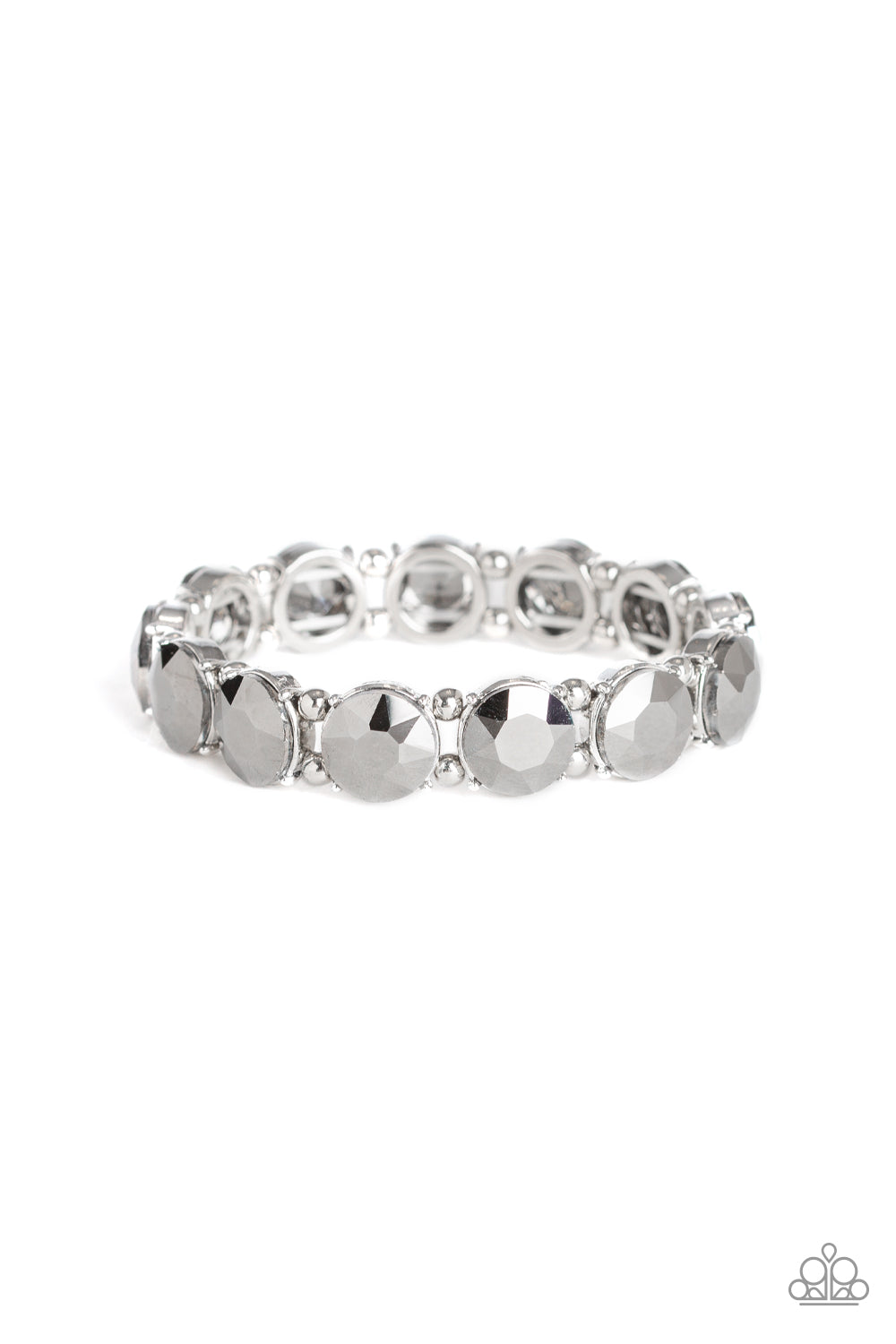 Glitzy Glamorous - Silver Bracelet