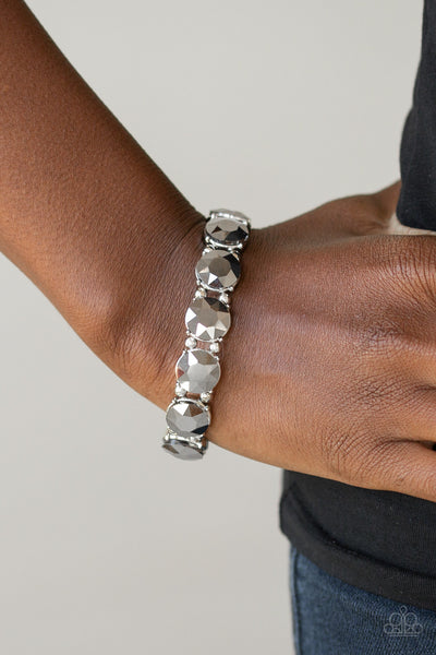 Glitzy Glamorous - Silver Bracelet