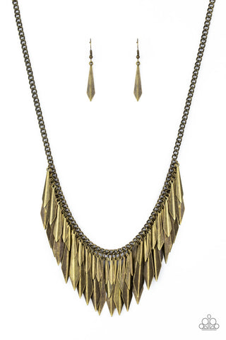 The Thrill-Seeker - Brass necklace