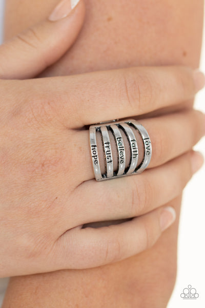 Never Lose Faith - Silver ring inspiration