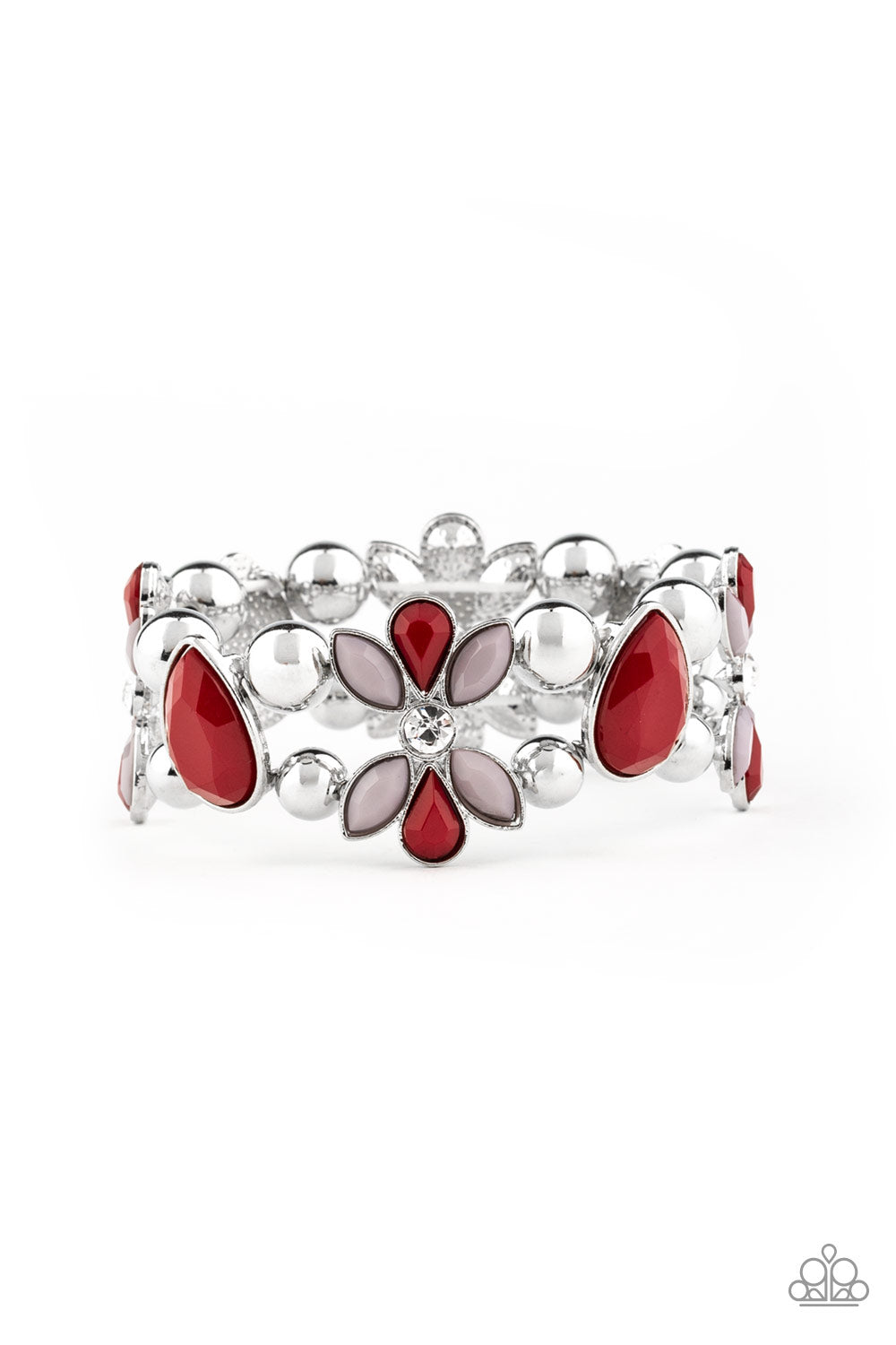 Fabulously Flourishing - Red Bracelet