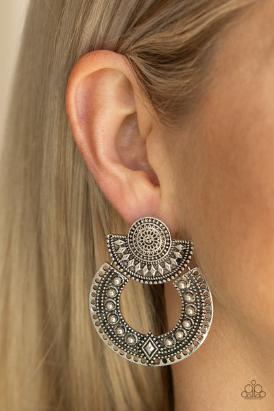 Texture Takeover - Silver Earring