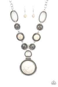 Sedona Drama - White Necklace