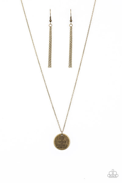 All Things Are Possible - Brass necklace inspiration