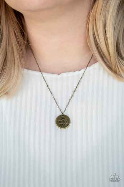 All Things Are Possible - Brass necklace inspiration