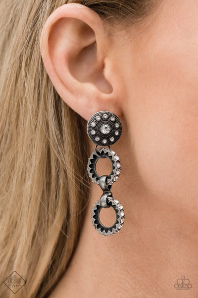 High Tech silver earrings fashion fix