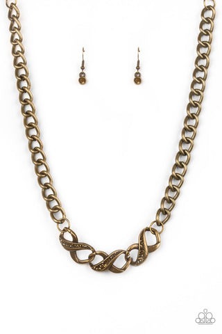 Infinite Impact - Brass necklace