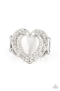 What The Heart Wants - White Ring Heart