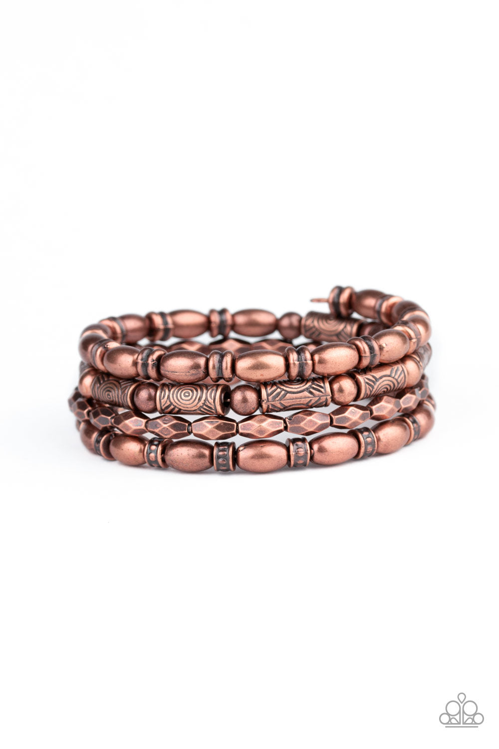 Texture Throwdown - Copper bracelet