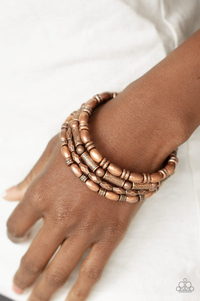 Texture Throwdown - Copper bracelet