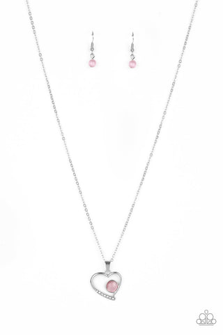 Heart Full of Love - Pink necklace