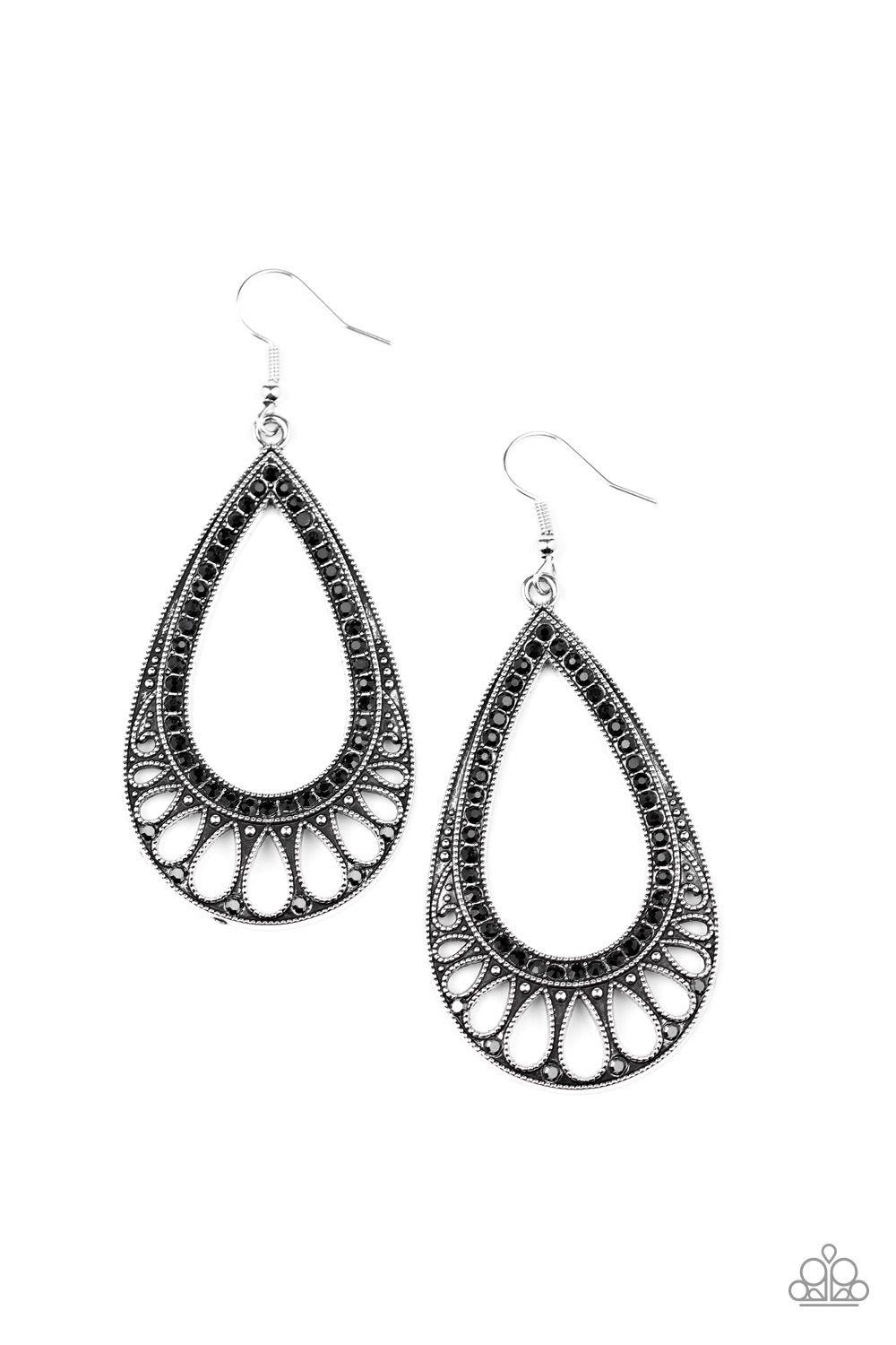 Royal Finesse - Black earrings