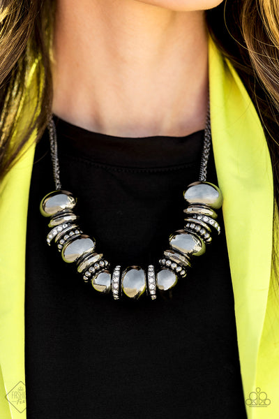 Only The Brave - Black gunmetal necklace Fashion Fix May 2020