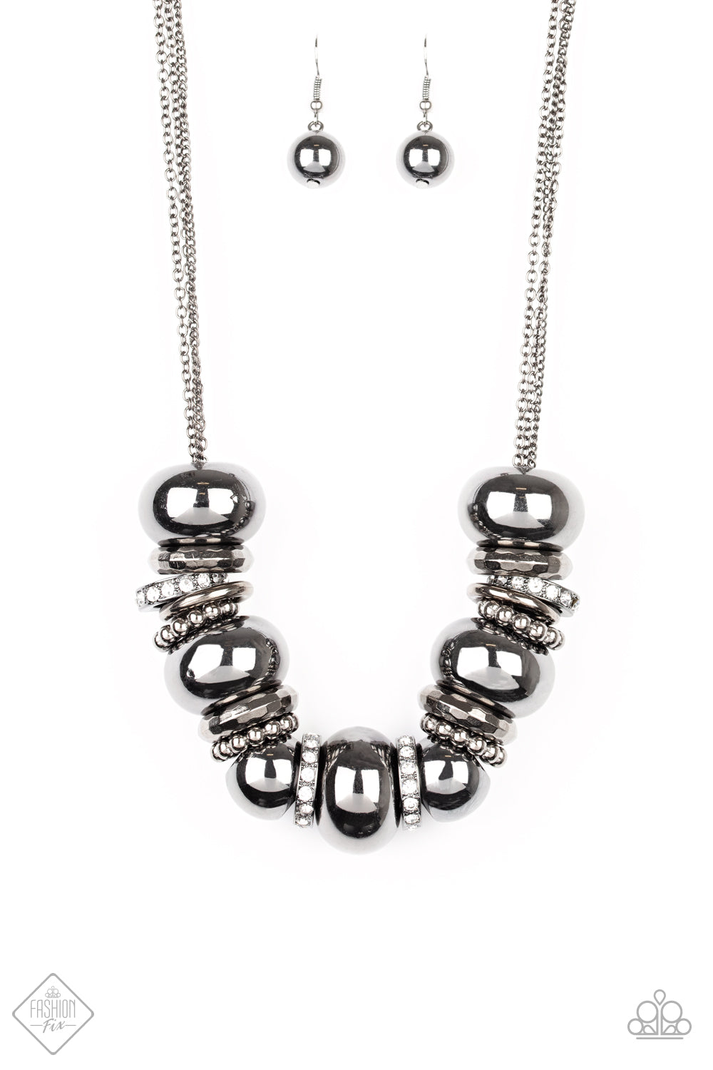 Only The Brave - Black gunmetal necklace Fashion Fix May 2020