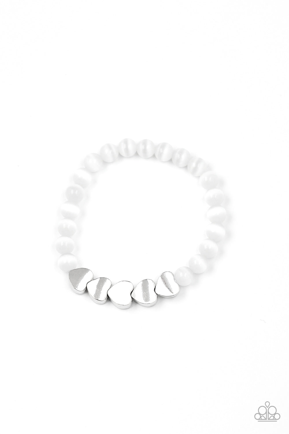 Heart-Melting Glow - White bracelet