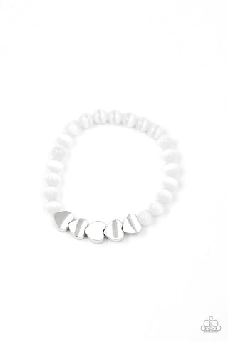 Heart-Melting Glow - White bracelet