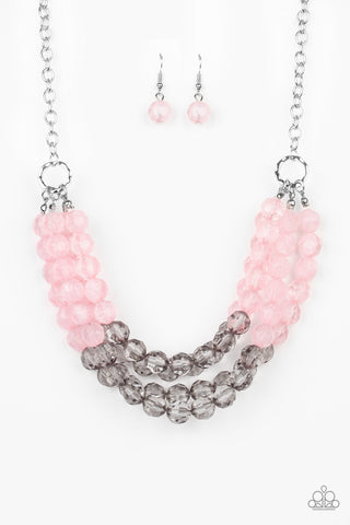 Summer Ice - Pink necklace