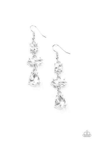 Starlet Twinkle - White Earrings