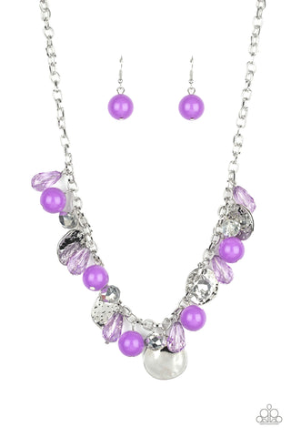 Prismatic Sheen - Purple necklace