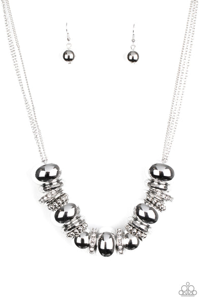 Only The Brave - White Silver Necklace