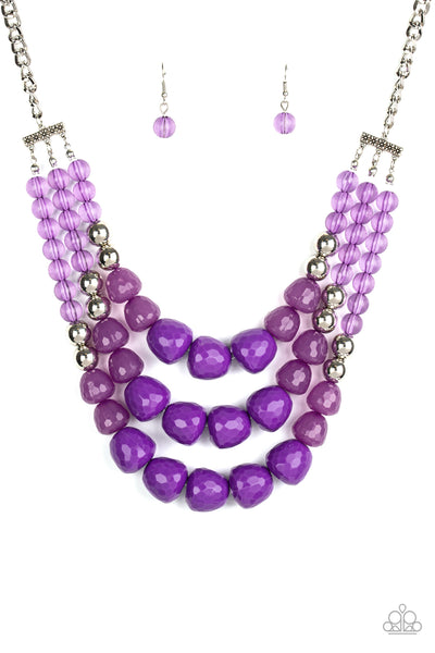 Forbidden Fruit - Purple Necklace