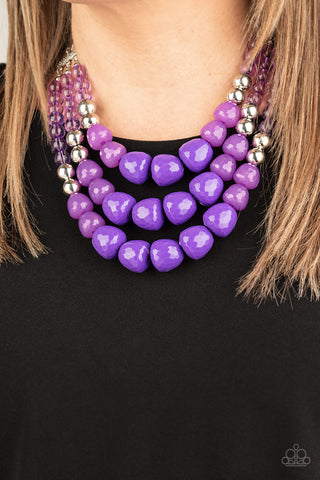 Forbidden Fruit - Purple Necklace