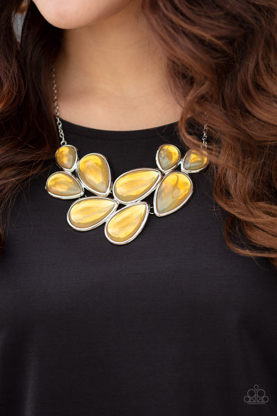 Iridescently Irresistible - Yellow necklace