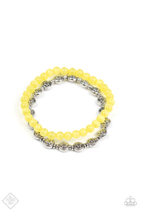Dewy Dandelions - Yellow Bracelet Fashion Fix August 2020