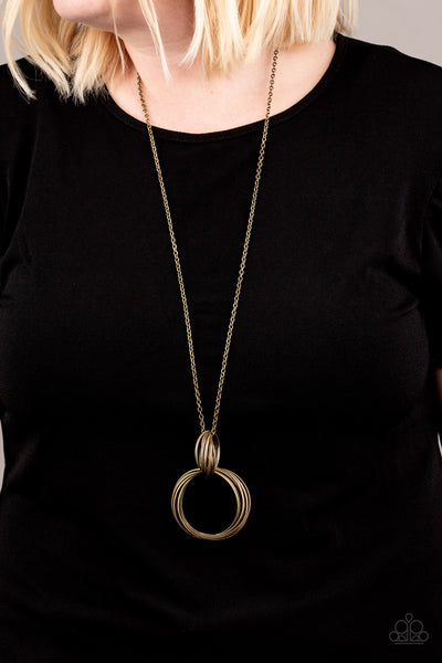 My Ears Are Ringing - Brass Necklace