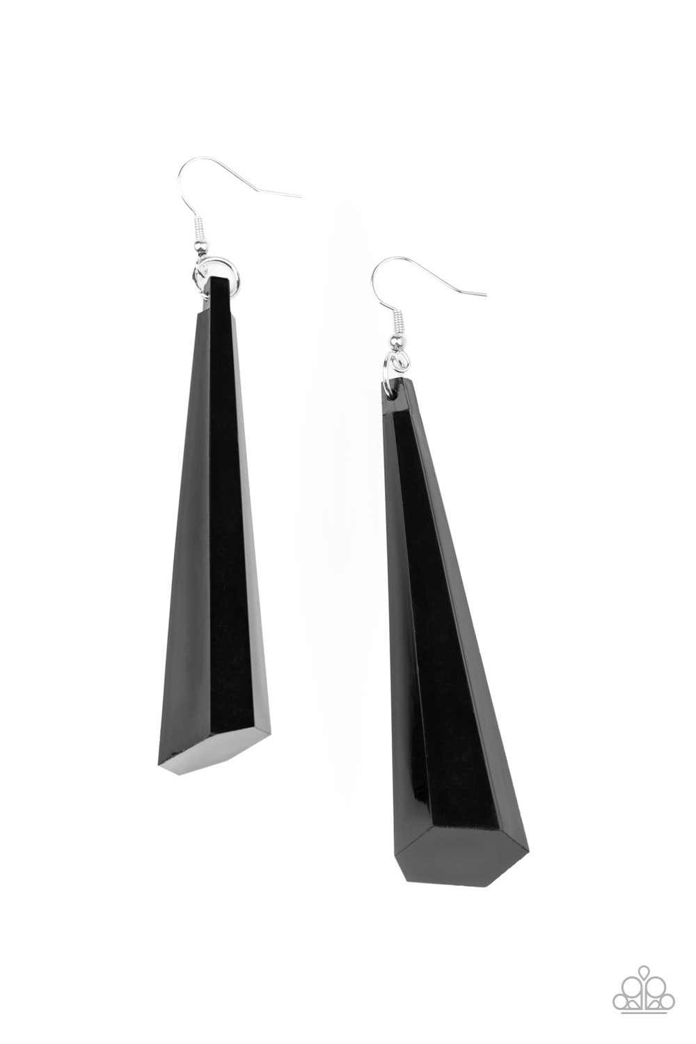 Break The Ice - Black Earrings